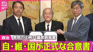Download lagu 【政治ライブ】“比例代表で31議席削減”自民・維新・国民が正式な合意書 ── 政治ニュースまとめ （日テレNEWS LIVE） mp3