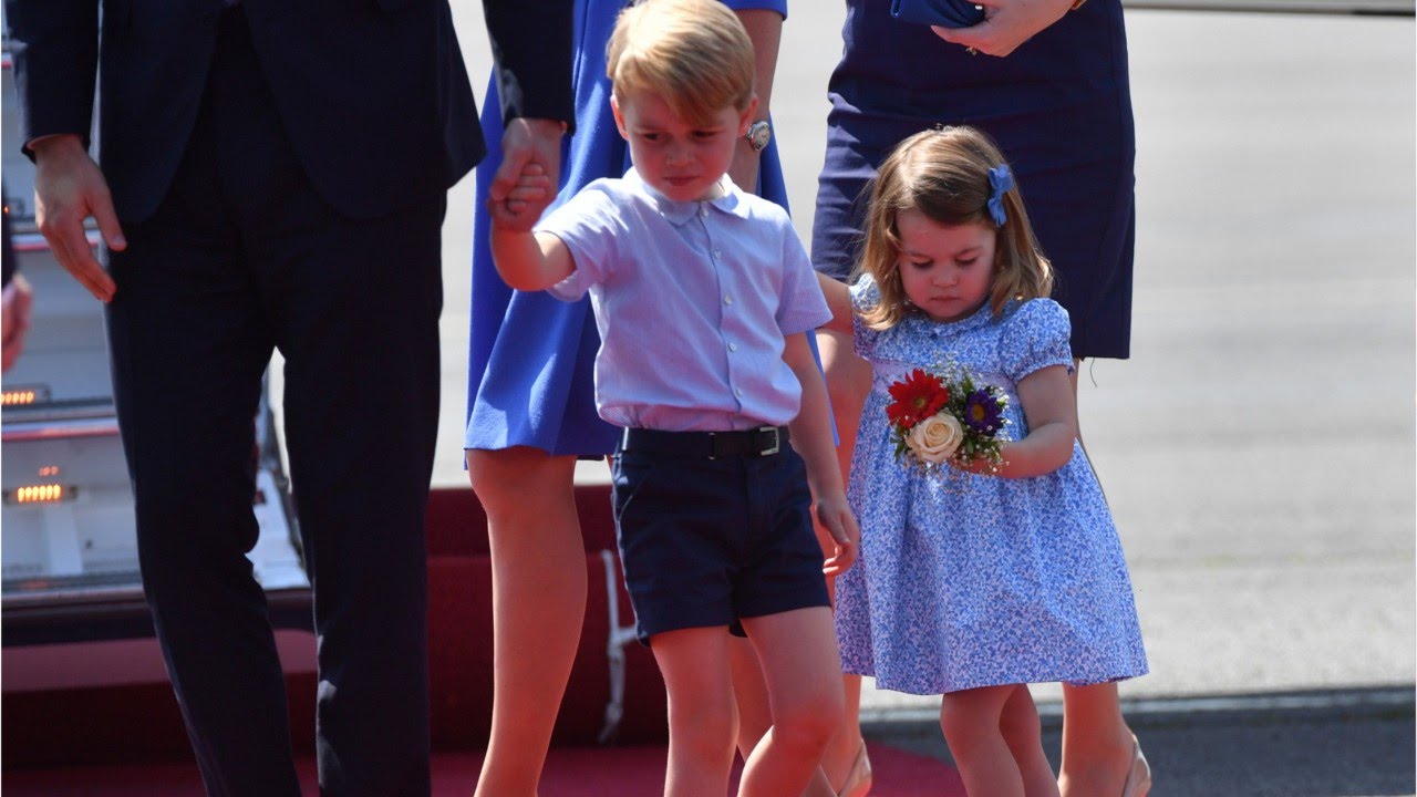 Princess Charlotte Greeted With Tiny Bouquet In Germany thumnail