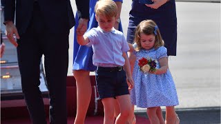 Princess Charlotte Greeted With Tiny Bouquet In Germany