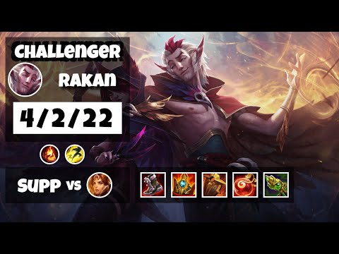 Rakan 11.16 Gameplay Challenger Replay S11 Support (4/2/22) - BR