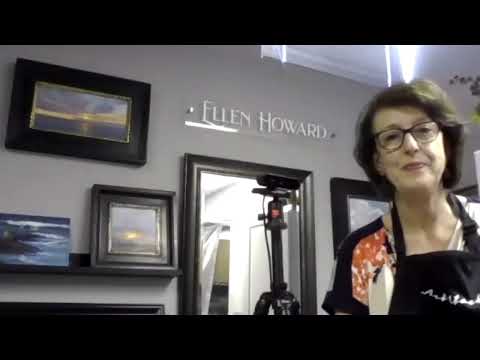 Ellen Howard 5 12 21 painting demo for the Frank Bette Center for the arts