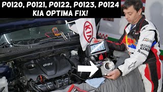 KIA OPTIMA CODE P0120 P0121 P0122 P0123 P0124 ENGINE LIGHT ON FIX