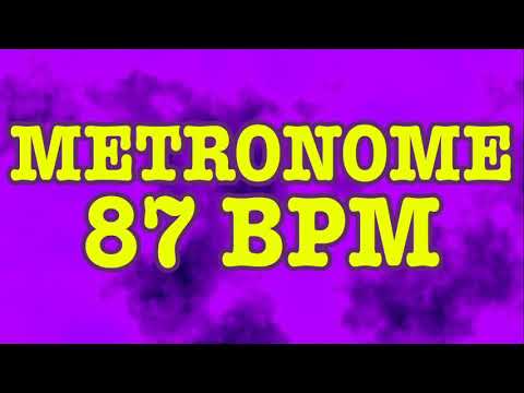 87 BPM Metronome - 10 Minute Metronome - 87BPM Click Track - 10 Minute Timer - Metrónomo 87 BPM