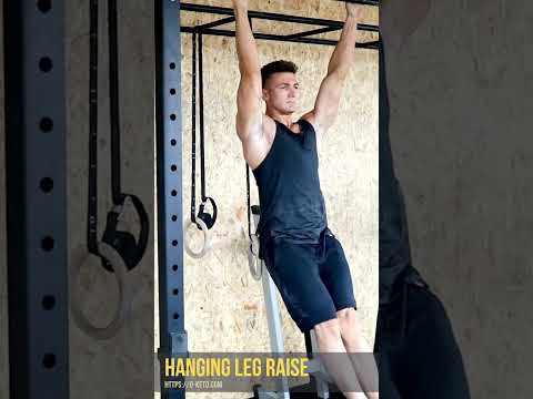 Leg raises in a hang. Description and technique