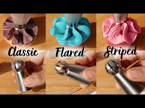 Three types of Russian ball piping tips | How to use Russian ball piping tips?