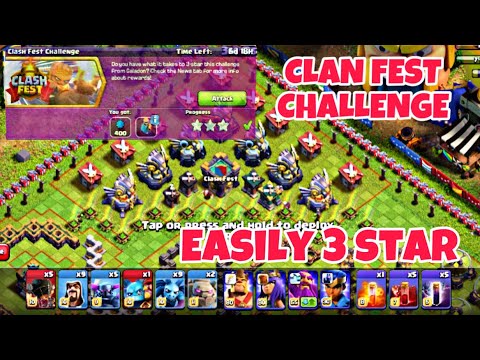EASILY 3 STAR⭐️THE CLAN FEST CHALLENGE IN CLASH OF CLANS USING THIS TRICK | beAst |