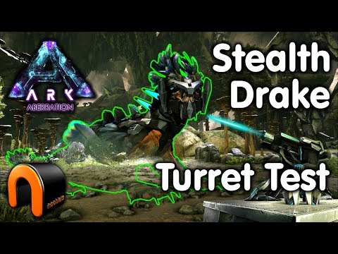 ARK - STEALTH DRAKE TURRET TEST!