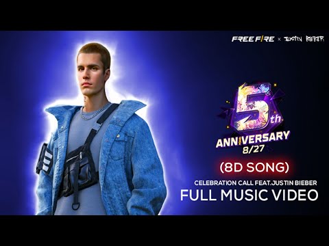 Celebration Call Free Fire - Justin Bieber | Free Fire 5th Anniversary (8D Version)