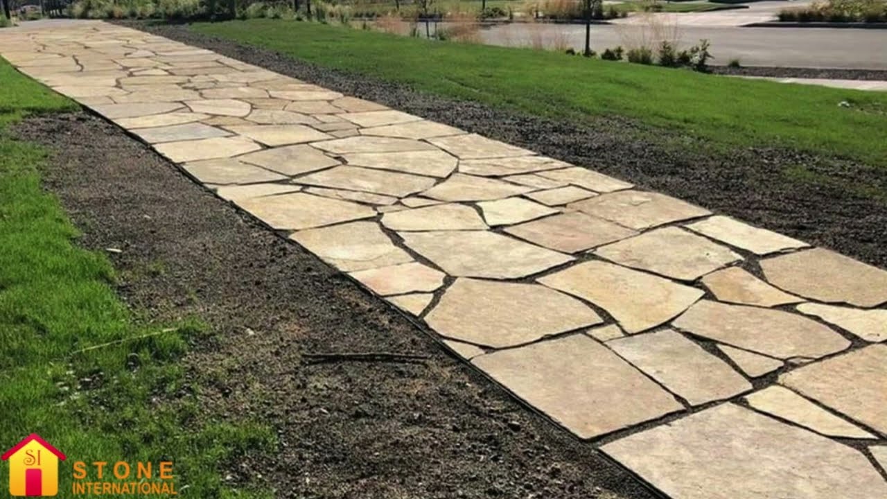 Shahabad Yellow Limestone Random Paving