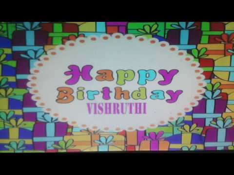 Vishruthi birthday song