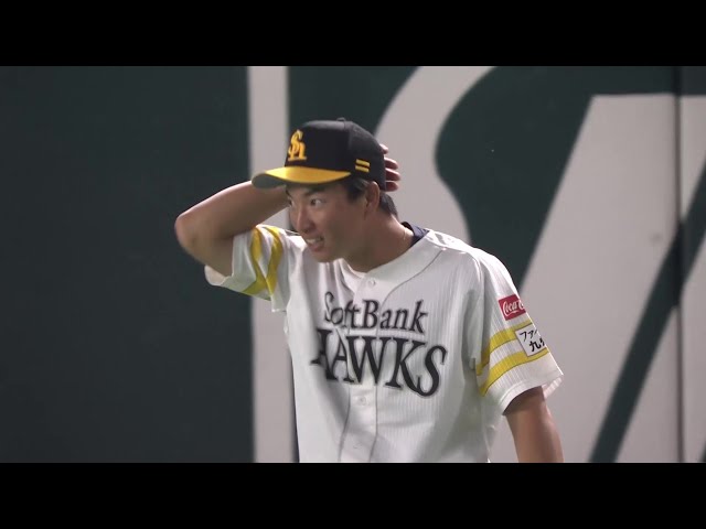 【ファーム】快足を飛ばした!! ホークス・桑原秀侍 ライト後方への打球を背走キャッチ!! 2025年7月31日 福岡ソフトバンクホークス 対 くふうハヤテベンチャーズ静岡