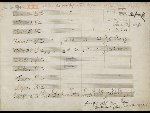 Michael Haydn - Requiem in C Minor. {w/ original Manuscript.}