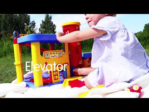 Viking Toys Viking City Garage + takeliai 5556 video
