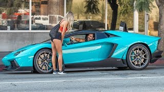 PICKING UP UBER RIDERS IN A LAMBORGHINI AVENTADOR PRANK! | HoomanTV