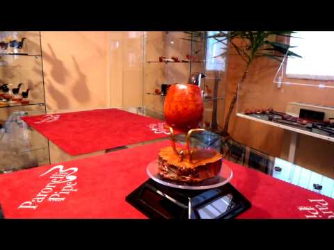 Pipa radica bent panel fatta a mano - www.paronellipipe.it