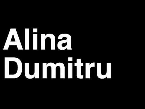 How to Pronounce Alina Dumitru Romania Silver Medal Women's Judo London 2012 Olympics Video