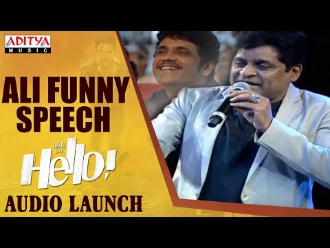 Ali Funny Speech @ HELLO! Movie Audio Launch | Akhil Akkineni, Kalyani Priyadarshan