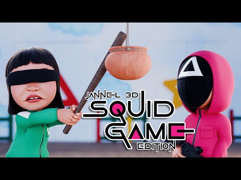 Squid Game Pinoy Games | Pinoy Animation | Jannel 3D