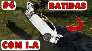 Só Batidas!!! #6 Beamng Drive com I.A. Realistic Crashes.