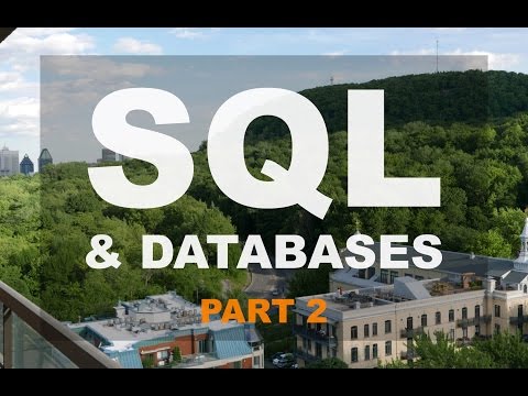 SQL & Database Basics in 2016 - Part 2