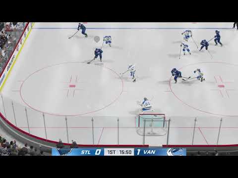 NHL® 21 St. Louis Blues vs Vancouver Canucks Gameplay