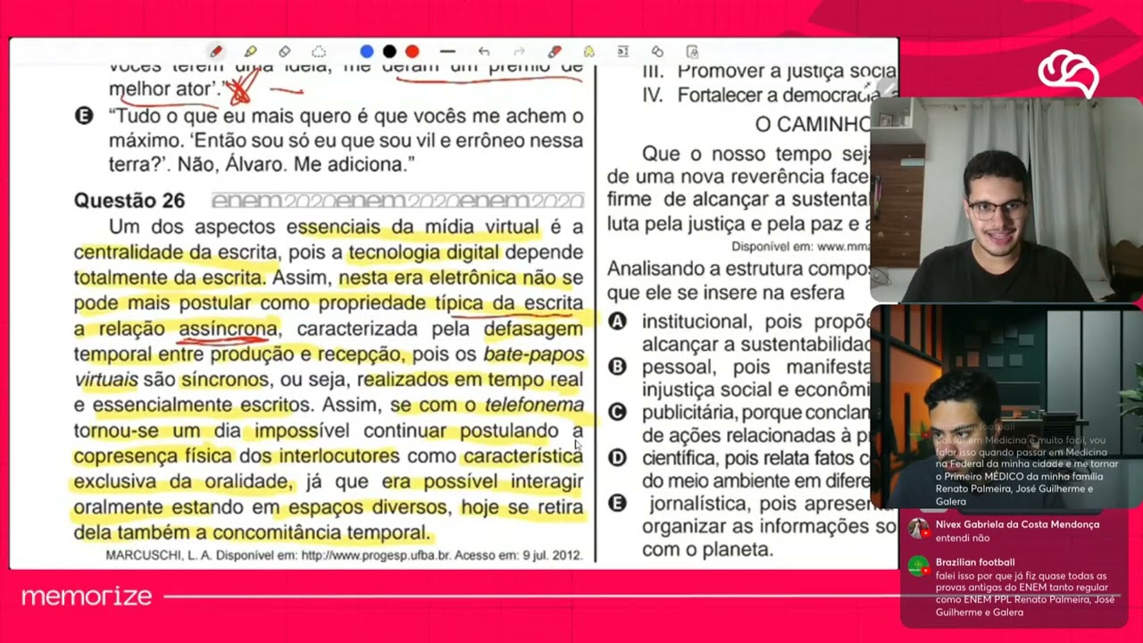 Resolução em Vídeo — Questão 26 ENEM 2020 PPL