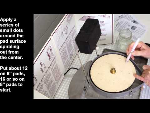 Charging a Felt Pad with Diamond Compound
