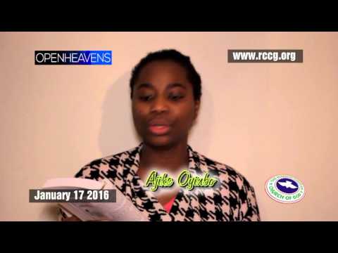 OPEN HEAVENS READING 17TH OF JAN, 2016