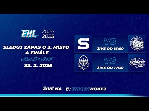 Finále play off a souboj o 3. místo Esport hokejové ligy 2024/2025