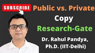Research Gate | How to Upload a Full Text? | Copyright Infringement | Dr. Rahul Pandya (IIT Dharwad)