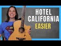Hotel California EASIER Guitar Lesson - No Barre Chords!