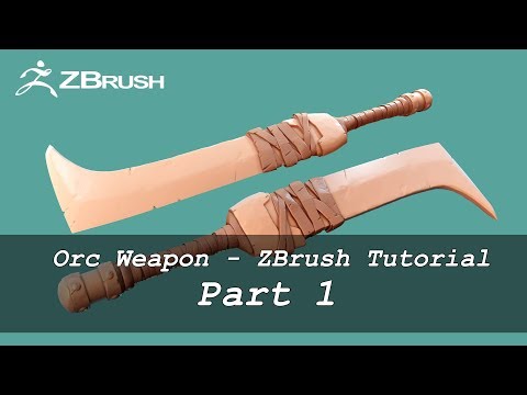 Orc Weapon - ZBrush Tutorial Part 1