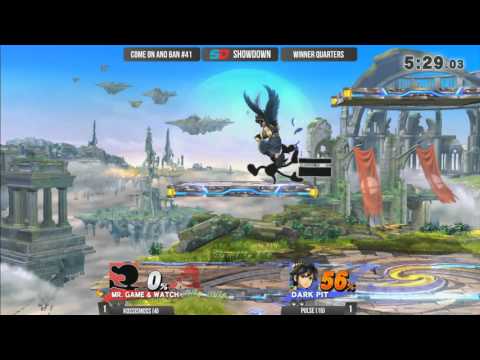 Come on and Ban #41 - Winner Quarters: KOSSisMoss (Mr. Game & Watch) vs Pulse (Pit/Dark Pit)