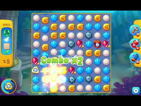 Fishdom Easy Level 10413 (with Double Lightning Boosters) @choraelmin