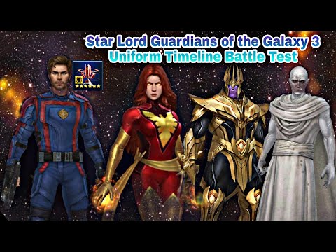 Star Lord Guardians of the Galaxy 3 Uniform Timeline Battle Test - Marvel Future Fight