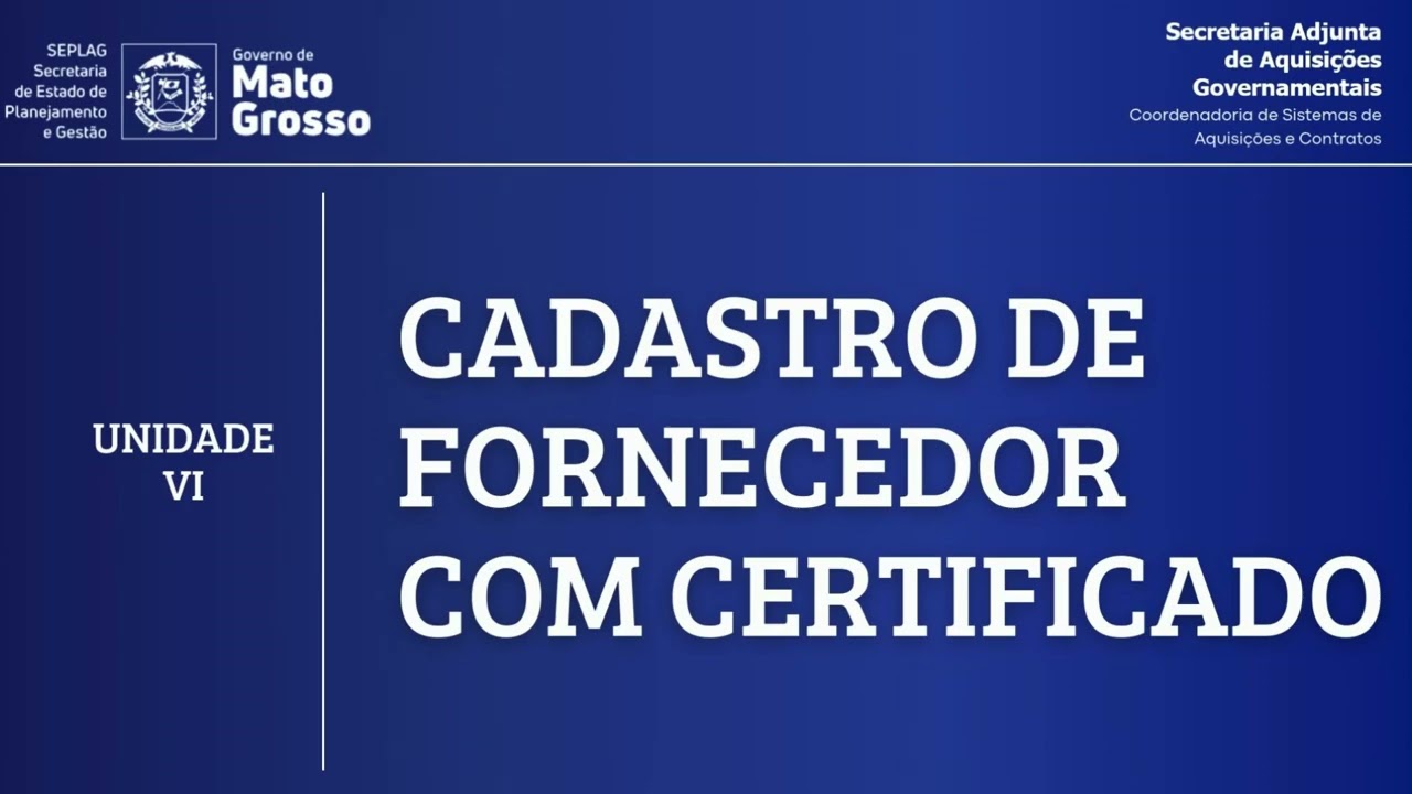 CADASTRO E-FORNECEDOR   TUTORIAL VERSÃO 1