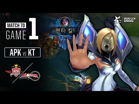 APK vs KT | Match70 Game1 H/L | 2020 LCK Spring