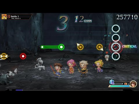 THEATRHYTHM FINAL BAR LINE - FFV Battle 1 Ultimate Perfect Chain