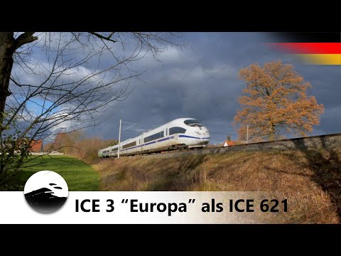 [4K] ICE 3 "Europa" als ICE 621 bei Pfaffenhofen (Ilm)