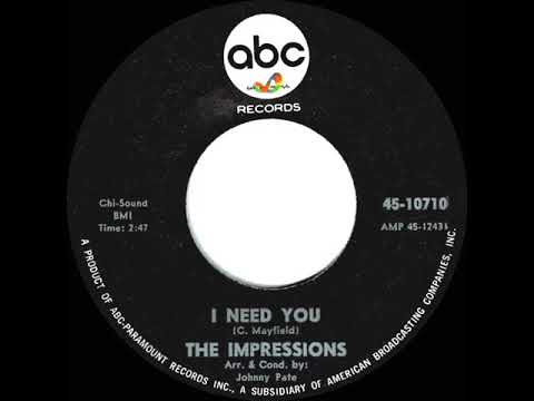 1965 HITS ARCHIVE: I Need You - Impressions