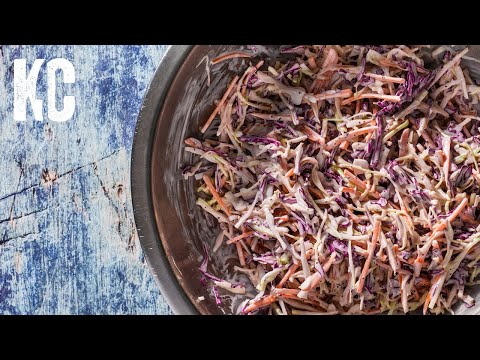 CREAMY COLESLAW FOR PULLED PORK BBQ | Or As A Side Item