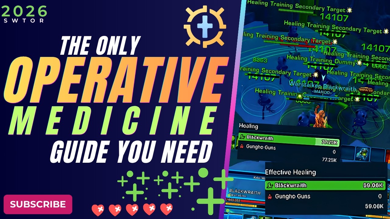 SWTOR 2026 Operative Medicine Healer Guide: Full Build & Showcase