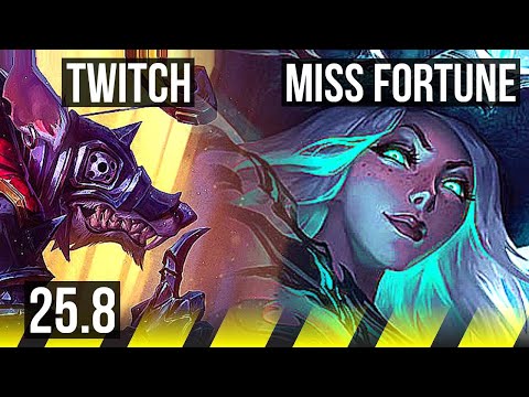 TWITCH & Rakan vs MISS FORTUNE & Morgana (ADC) | BR Challenger | 25.8