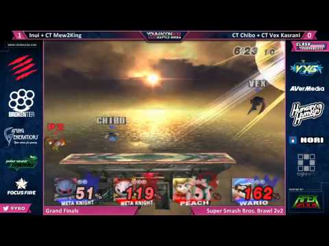 YBO 2012 Brawl - CT Mew2King + Inui vs CT Chibo + CT Vex Kasrani - Grand Finals