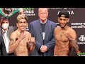 LEO SANTA CRUZ VS KEENAN CARBAJAL FULL UNDERCARD WEIGH IN AND FACE OFF VIDEO | THURMAN VS BARRIOS