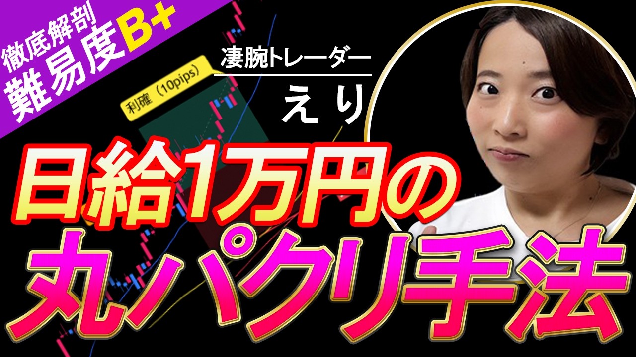 【FX手法】日給1万円を連発！1500万稼ぐ主婦の「丸パクリ」トレード術【FX チャート】【FX 初心者】