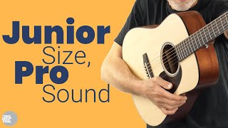 Video thumbnail for Martin D-JR-E Junior Guitar Review: Travel Guitar or Full Performer? by Terry Carter Music Store