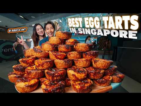 80 JUMBO EGG TARTS CHALLENGE! | Singapore’s BEST Egg Tarts by Rebecca Lim’s Family?!