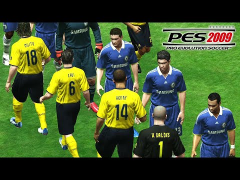 PES 2009 Classic UCL Match: Chelsea vs Barcelona Gameplay 🔥