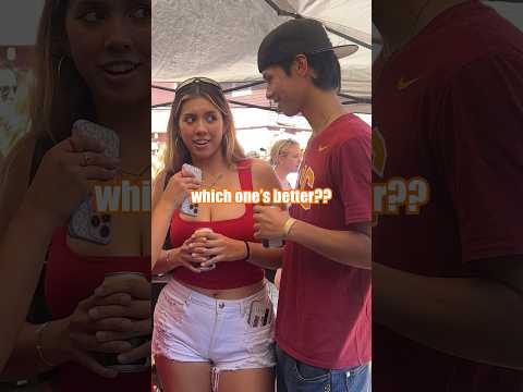 USC vs. UCLA girls 👀 #shorts #college